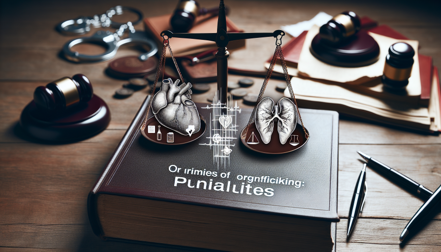 Delitos por tráfico de órganos: sanciones