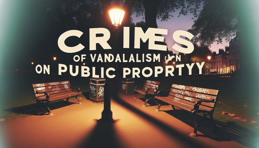 Delitos por vandalismo en bienes públicos