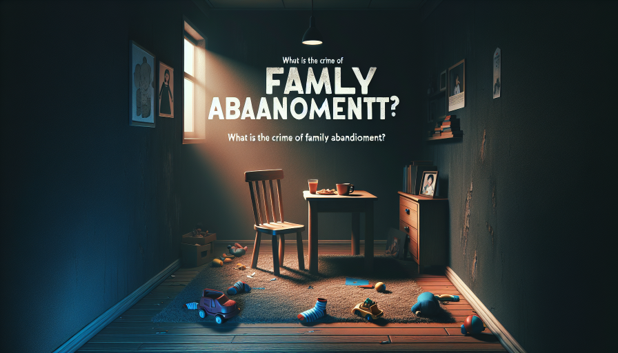 ¿Qué es el delito de abandono de familia?