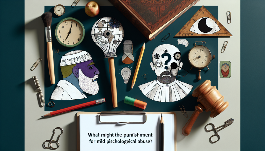 ¿Qué condena puede haber por maltrato psicológico leve?