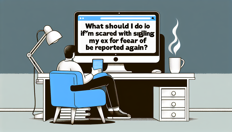 ¿Qué hago si tengo miedo de hablar con mi ex por si me denuncia de nuevo?